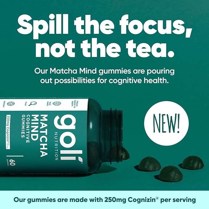 Goli® Nutrition Matcha Mind Cognitive Gummies