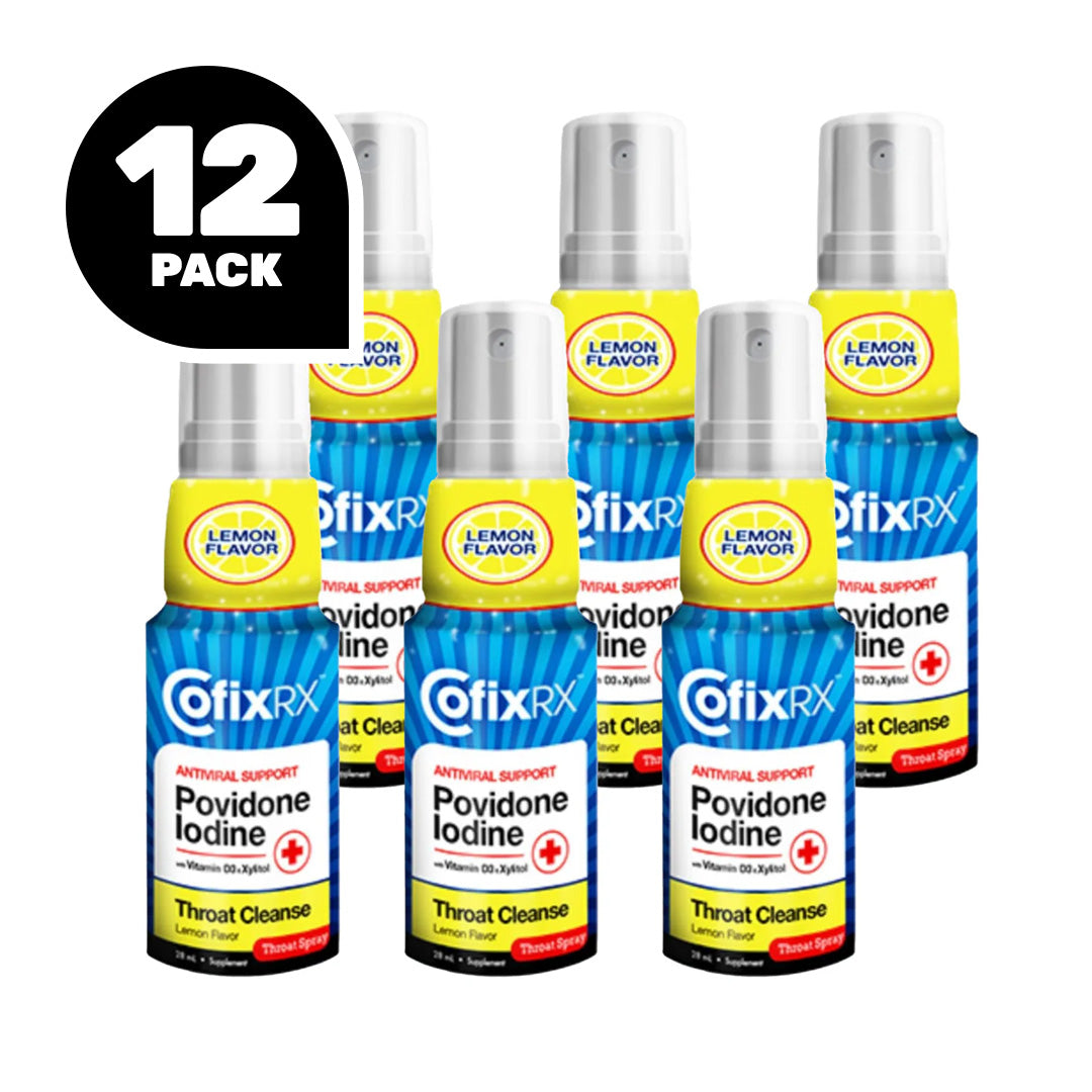 CofixRX™ (Povidone Iodine) Throat Cleanse -12 Pack