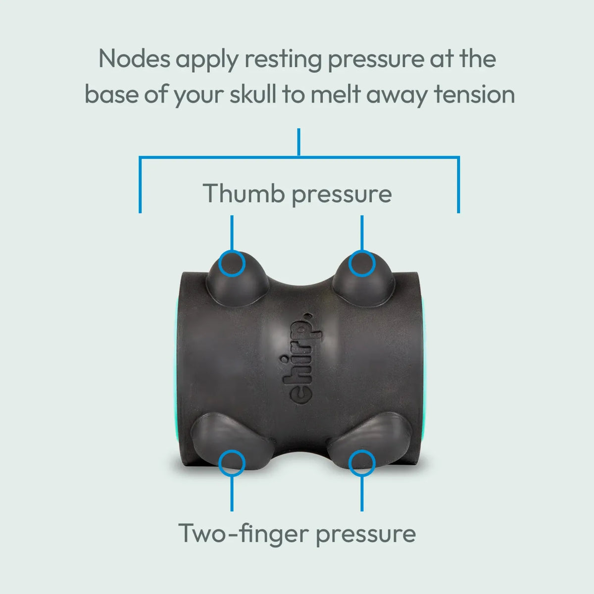 Chirp Wheel XR 4 Inch pressure point guide for suboccipital and neck muscle relief