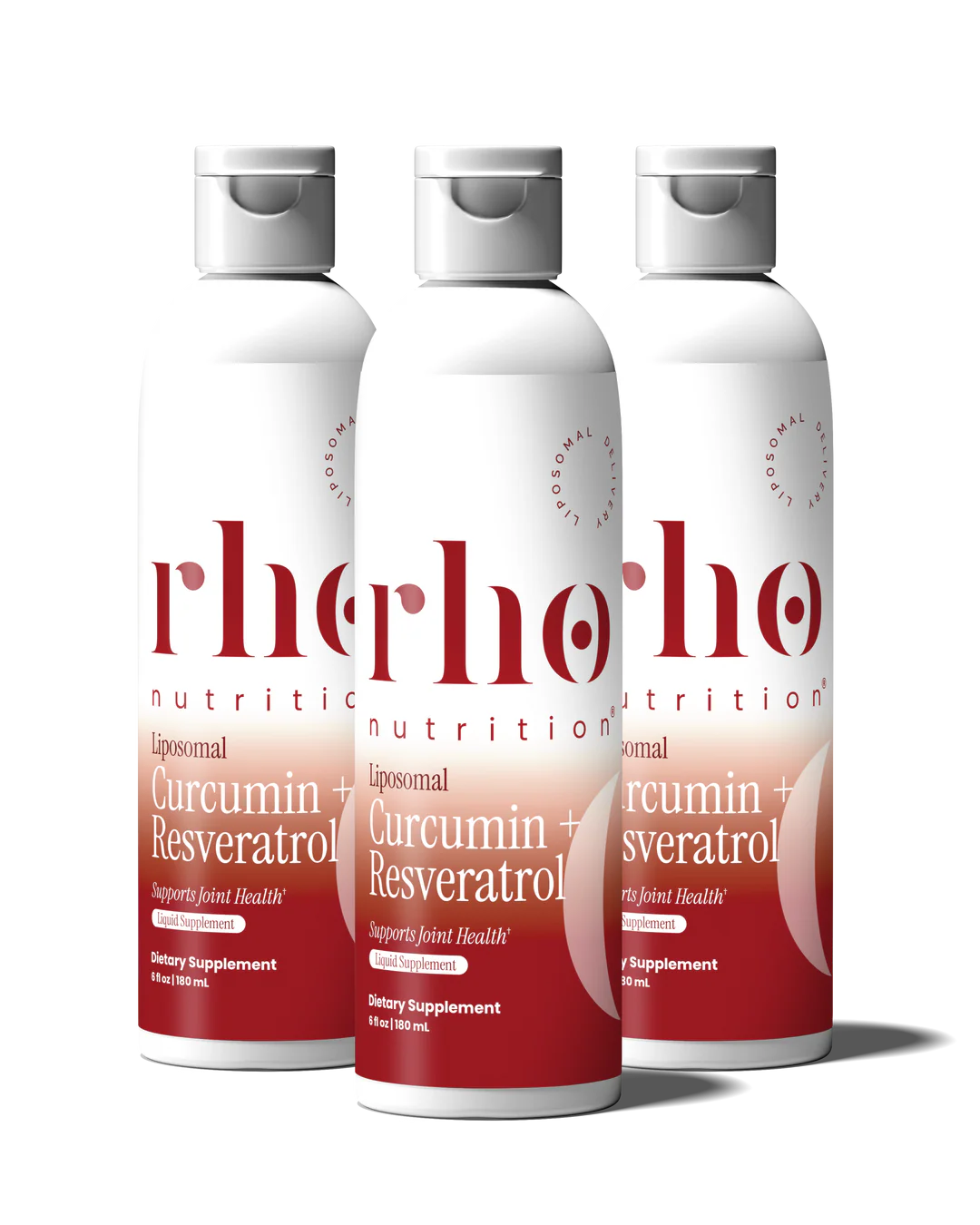 Rho Nutrition Curcumin + Resveratrol liquid supplement (3 Pack)