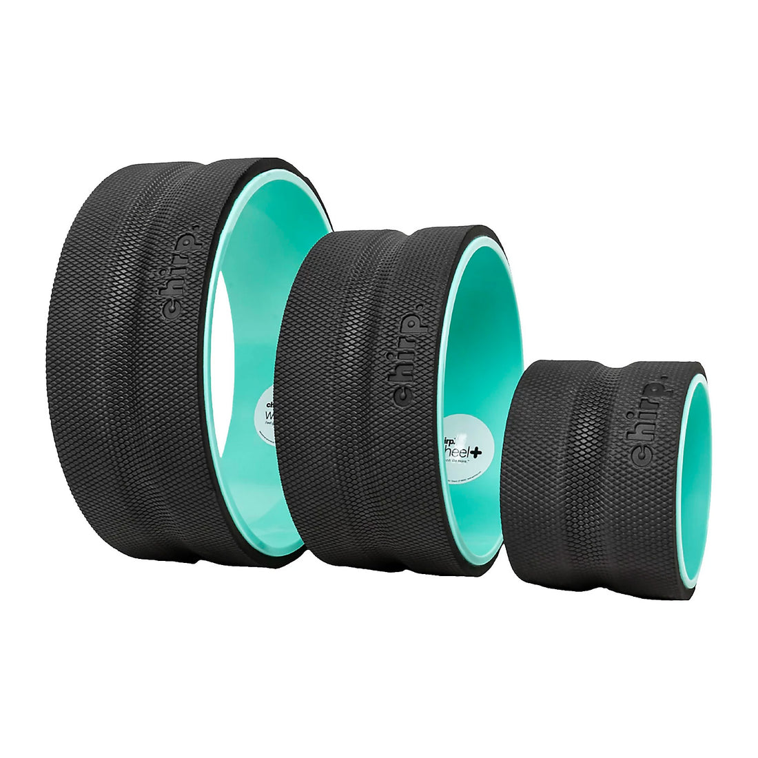 Chirp Wheel+ 3-Pack Back Pain Relief & Recovery Set with 12-inch, 10-inch, and 6-inch wheels