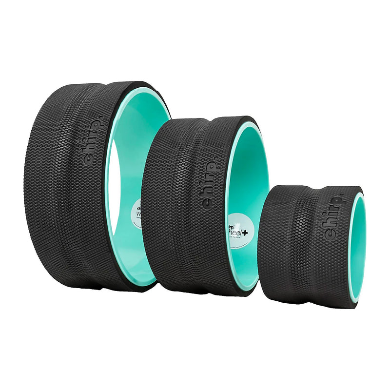Chirp Wheel+ 3-Pack Back Pain Relief & Recovery Set with 12-inch, 10-inch, and 6-inch wheels