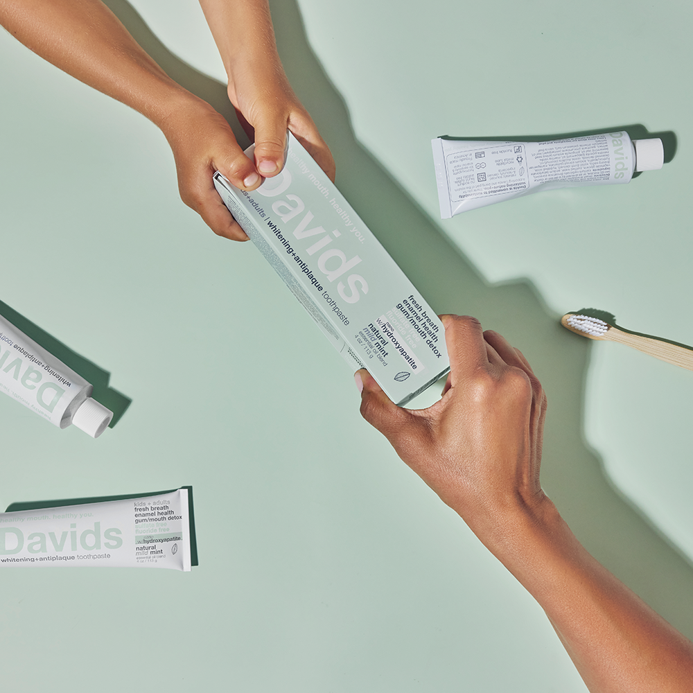 Davids Hydroxi™ Sensitive+Whitening Nano Hydroxyapatite Premium Toothpaste (Peppermint)