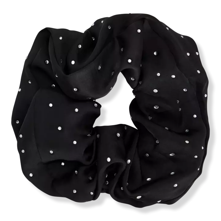 Kitsch Eco-Friendly Satin Brunch Scrunchie - Rhinestone