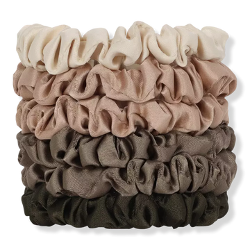 Kitsch Ultra Petite Satin Scrunchies 6 pc Set