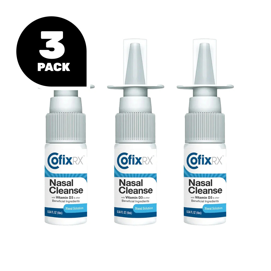CofixRX Nasal Cleanse 3 pack nasal spray bottles