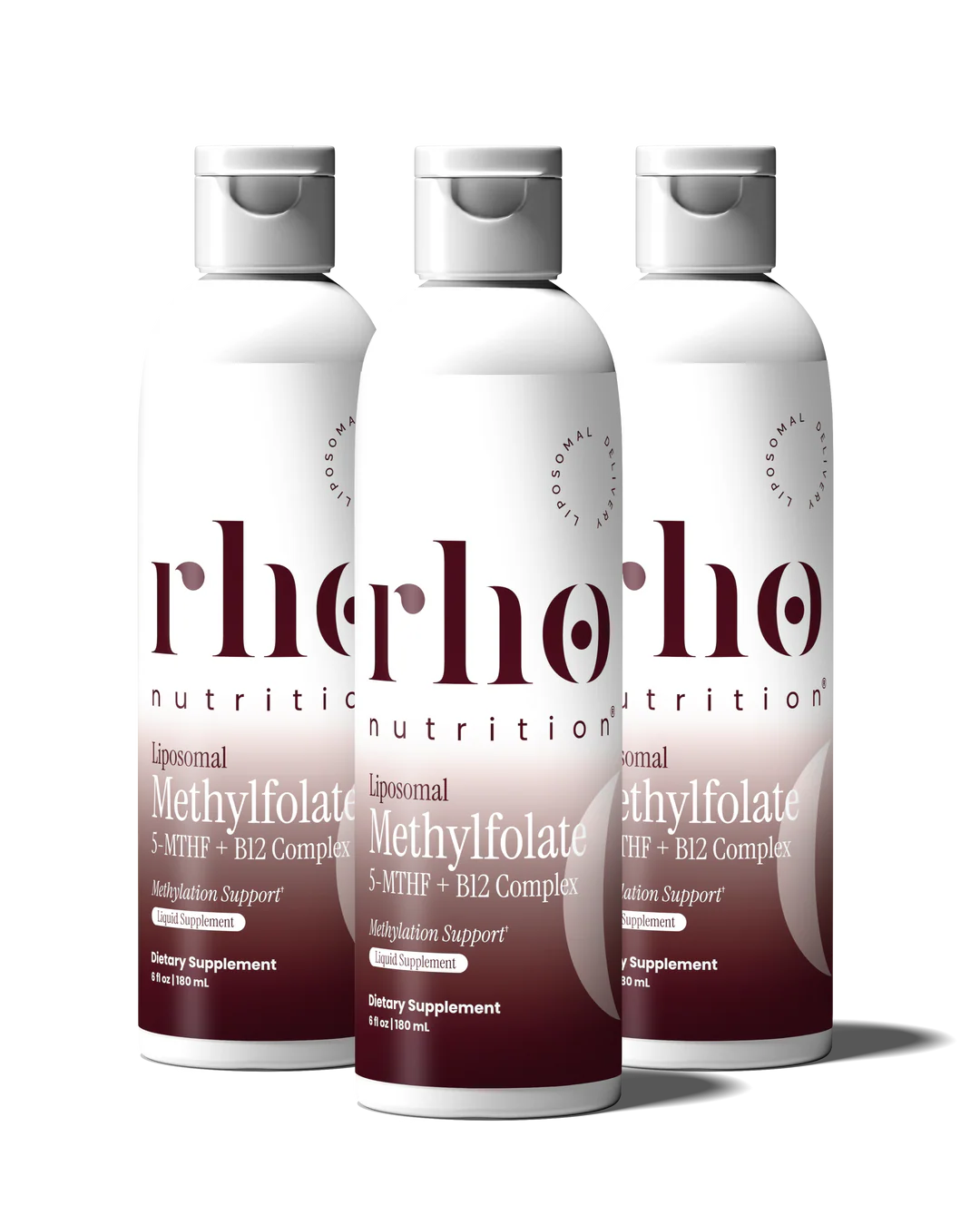 Rho Nutrition Liposomal Methylfolate 5-MTHF + B12 Complex (3 Pack)