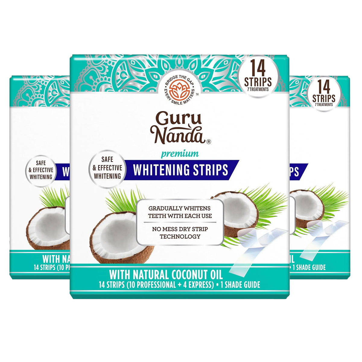 GuruNanda Whitening Strips (3 Pack)