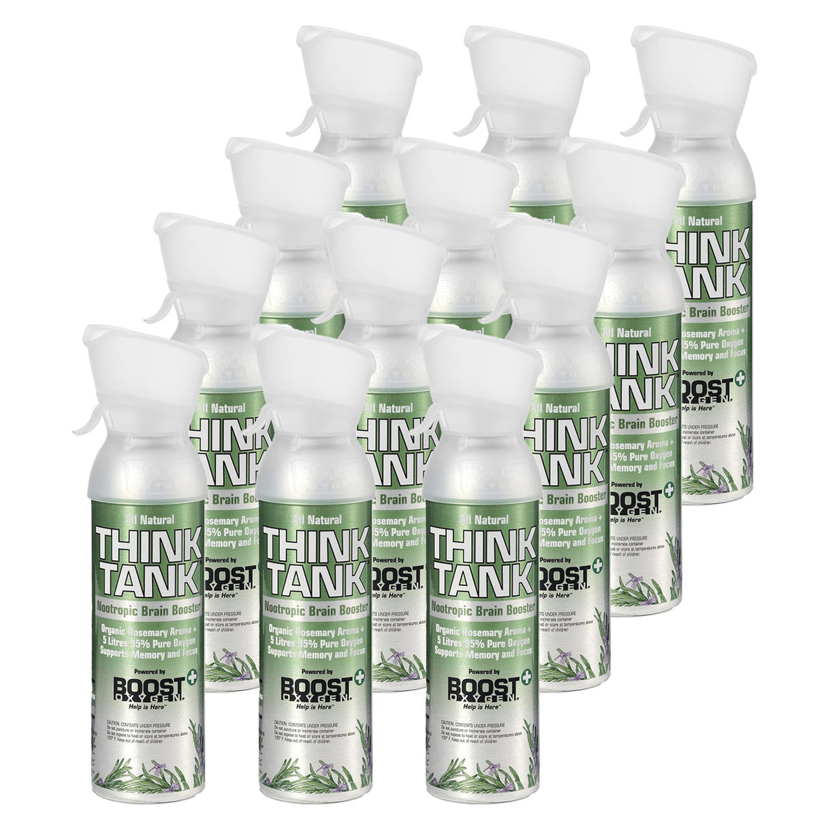Boost Oxygen (5L) - Think Tank (Rosemary) - 12 Pack