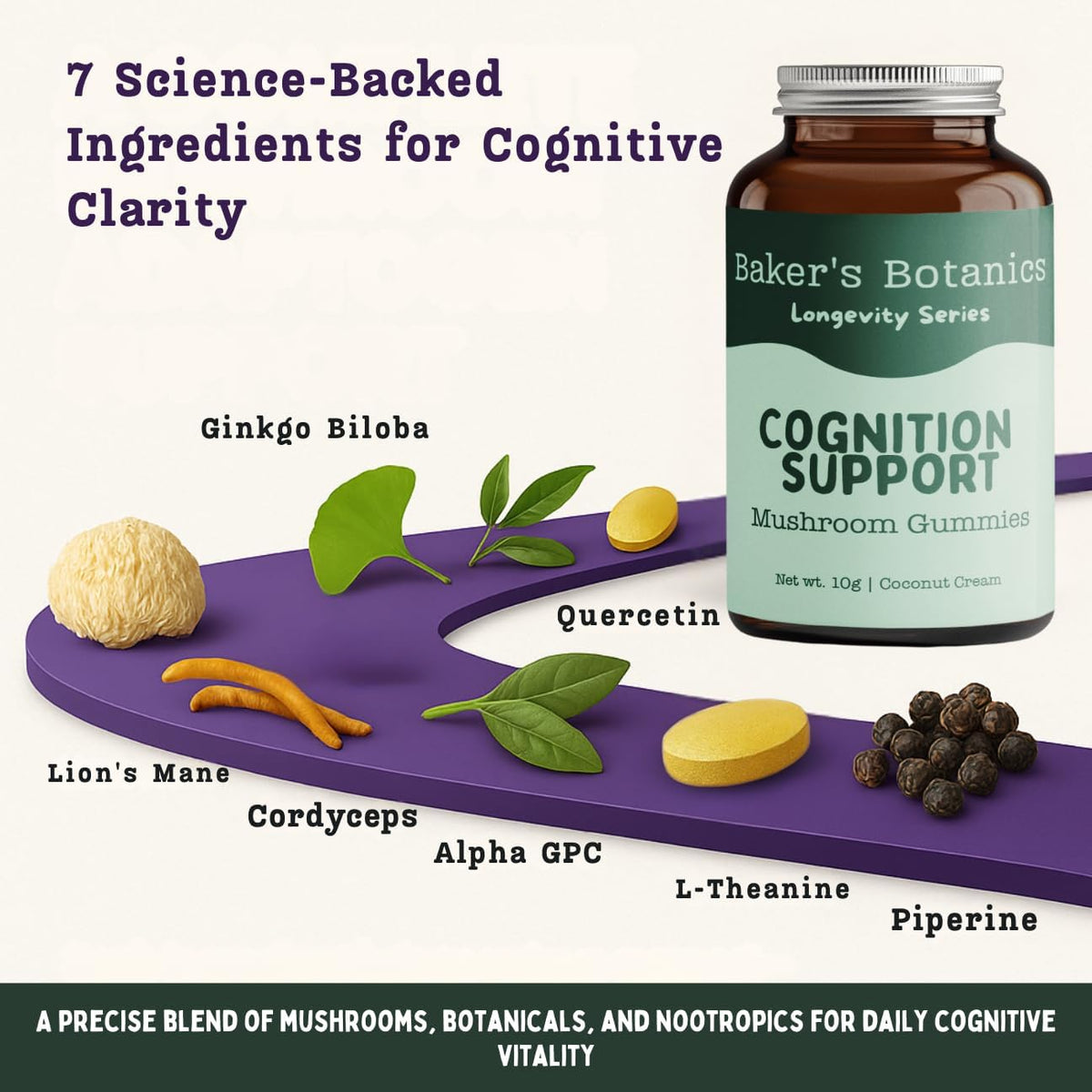 Baker's Botanics Cognition Support Gummies