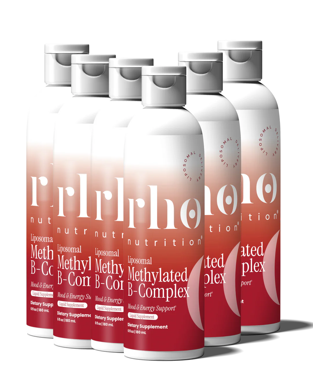 Rho Nutrition Liposomal Methylated B-Complex liquid supplement (6 Pack)