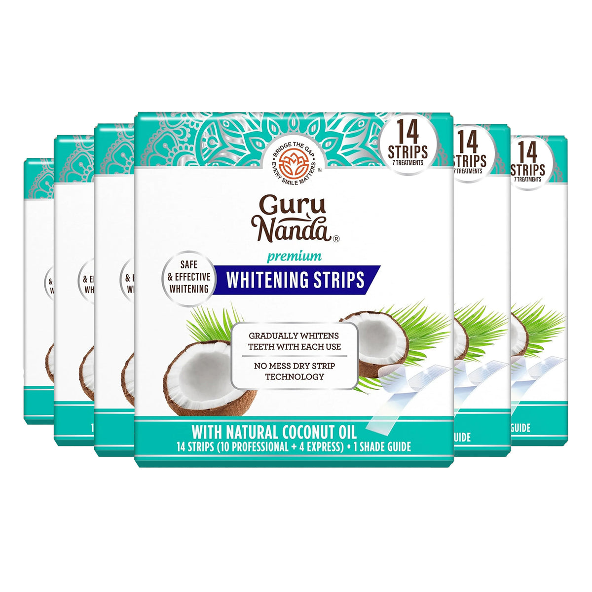 GuruNanda Whitening Strips (6 Pack)