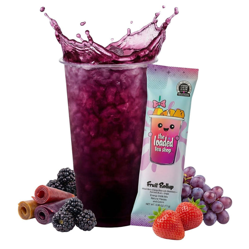 The Loaded Tea Shop Functional Energy Tea Packs Fruit Rollup