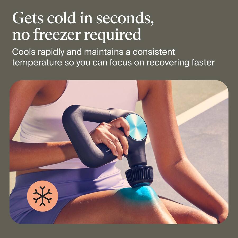 Cold therapy to relieve muscle and joint pain for Theragun