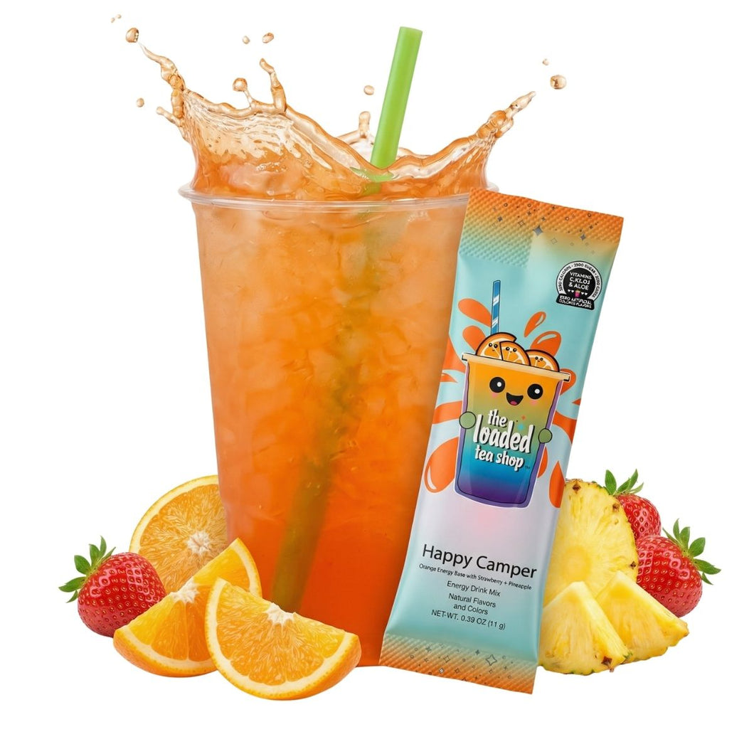 The Loaded Tea Shop Functional Energy Tea Packs Happy Camper
