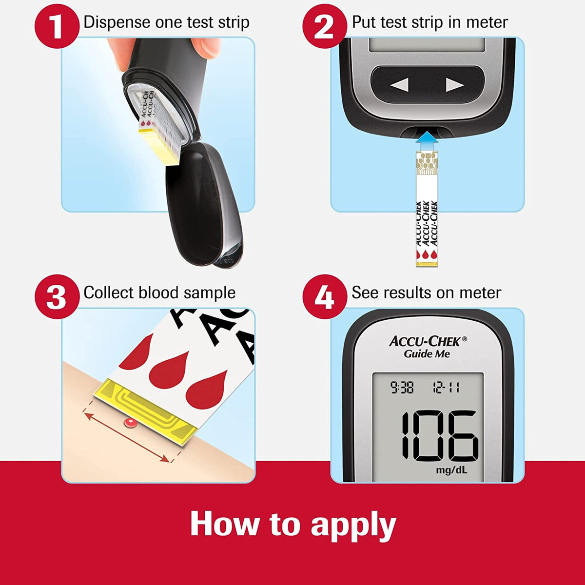 Accu-Chek Guide Test Strips (100 Count)