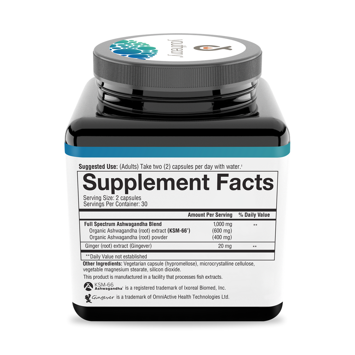 Youtheory® Ashwagandha (1,000 mg) Stress Support Supplement