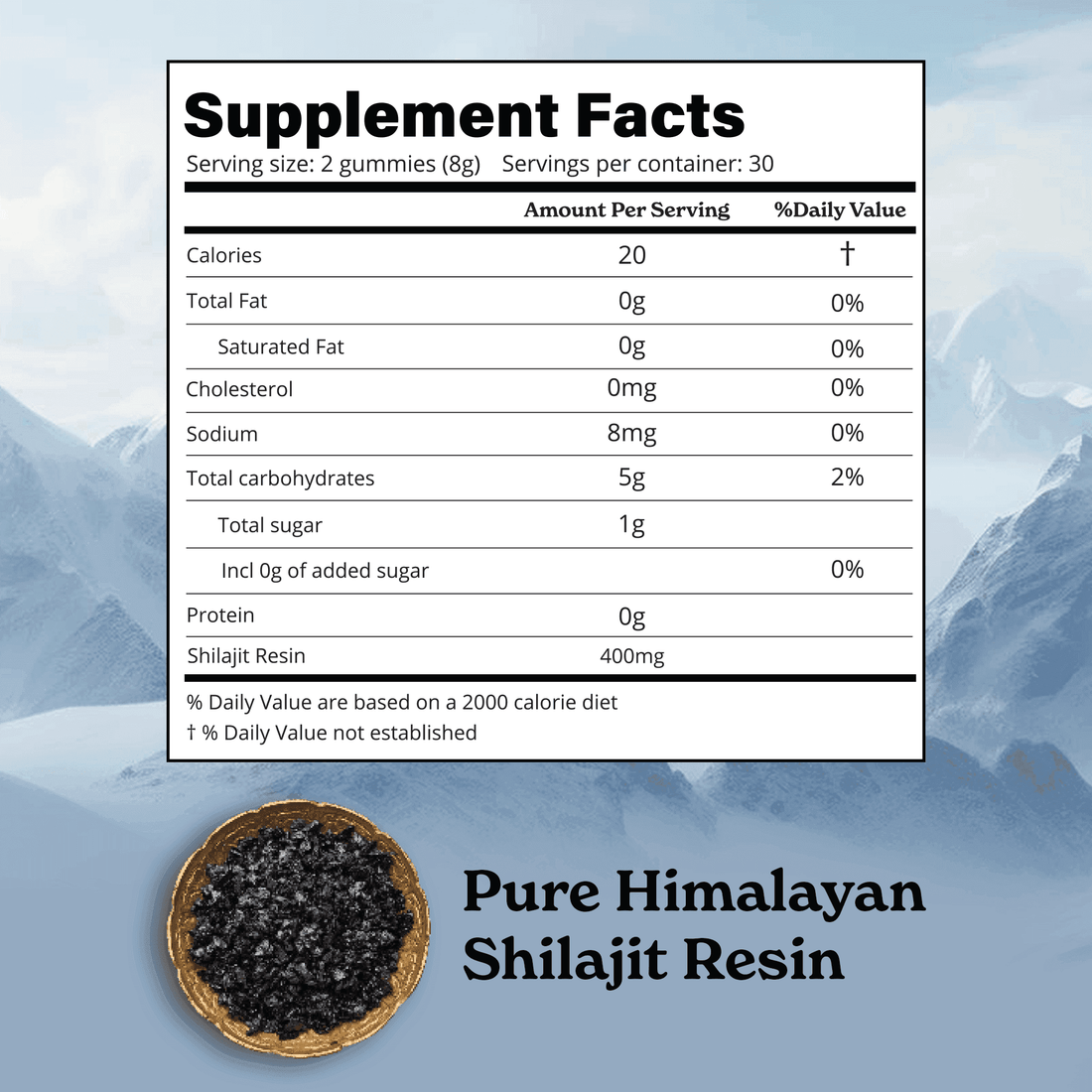 BetterAlt Pure Shilajit Resin Gummies for Energy Boost & Immune Support (Mango)