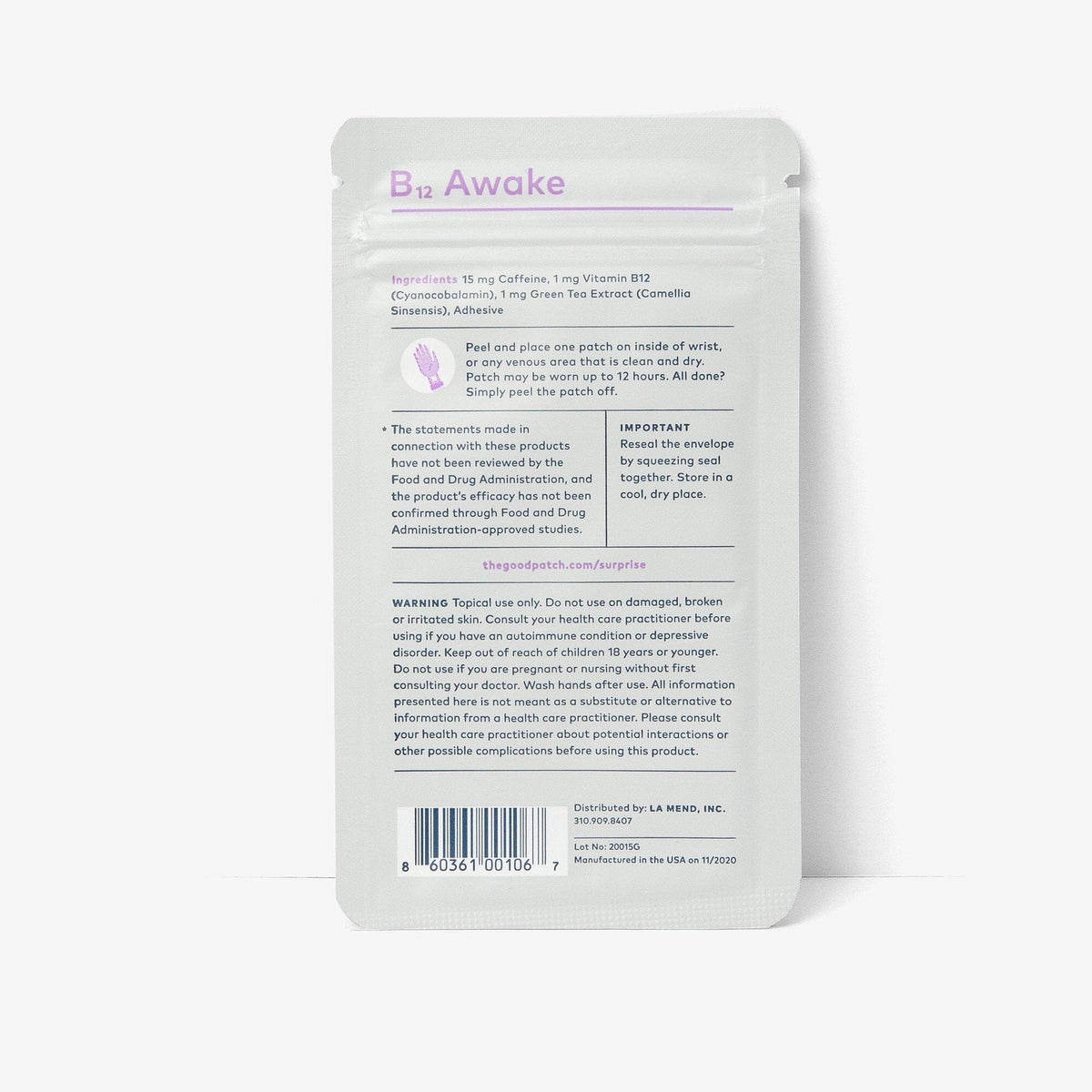The Good Patch B12 Awake Patch