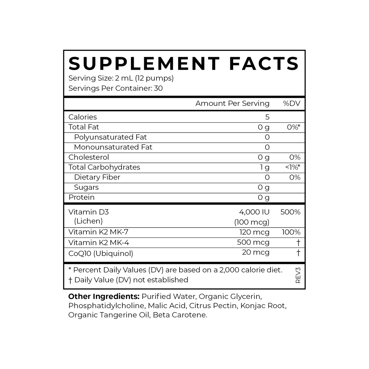 Cymbiotika® Liposomal Vitamin D3 + K2 + CoQ10