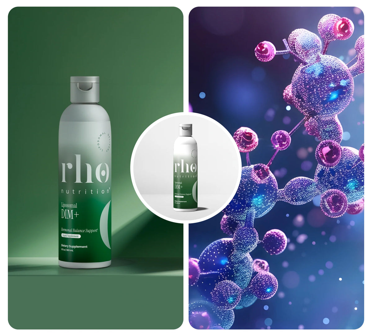 Rho Nutrition Liposomal DIM+ with hormone metabolism and cellular health