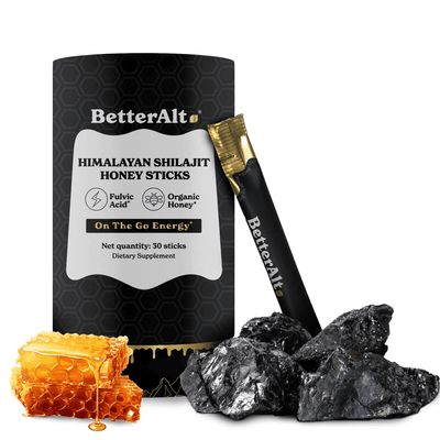 BetterAlt GOLD+ Pure Himalayan Shilajit Honey Sticks (Classic)