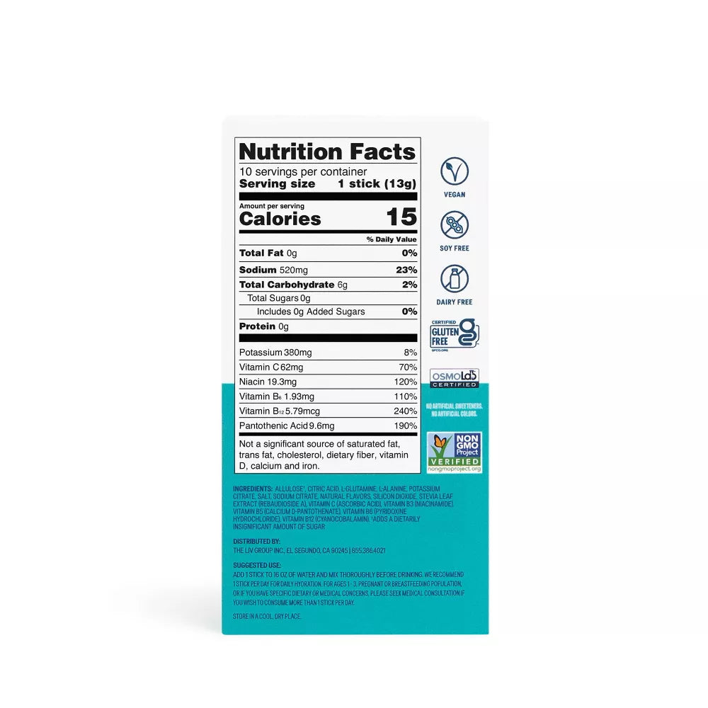Liquid I.V. Hydration Multiplier Sugar-Free Electrolyte Drink Mix