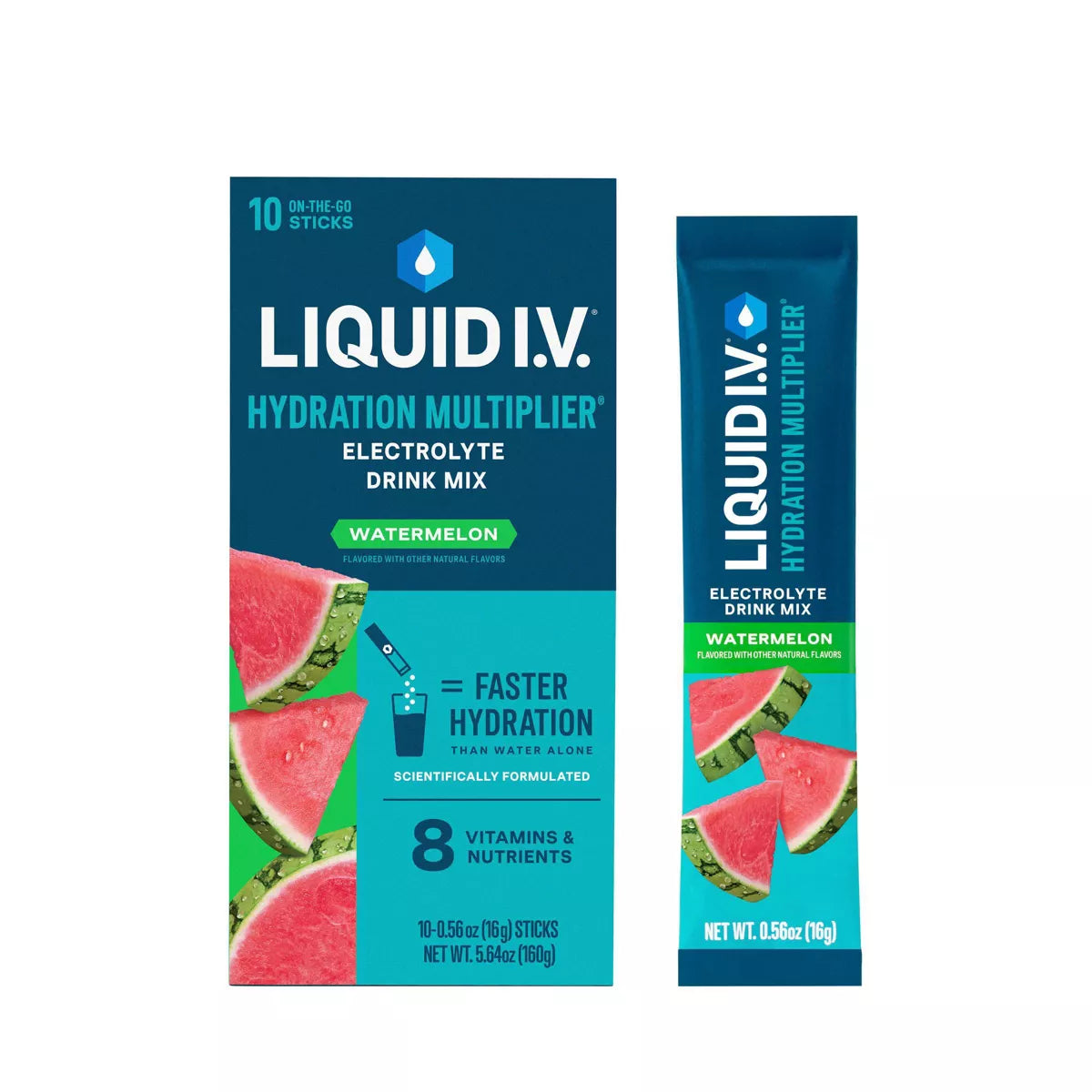Liquid I.V. Hydration Multiplier Electrolyte Drink Mix in Watermelon Flavor