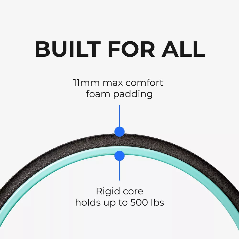Chirp Wheel+ rigid core with foam padding supports up to 500 pounds