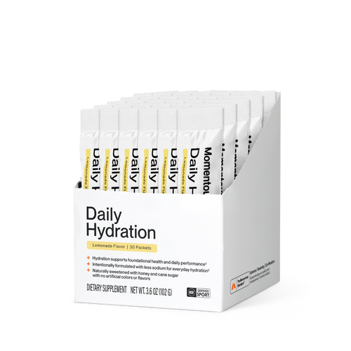 Momentous Daily Hydration Electrolyte Powder | Lemonade, 30 Packets