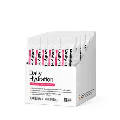 Momentous Daily Hydration Electrolyte Powder | Watermelon, 30 Packets — front product image