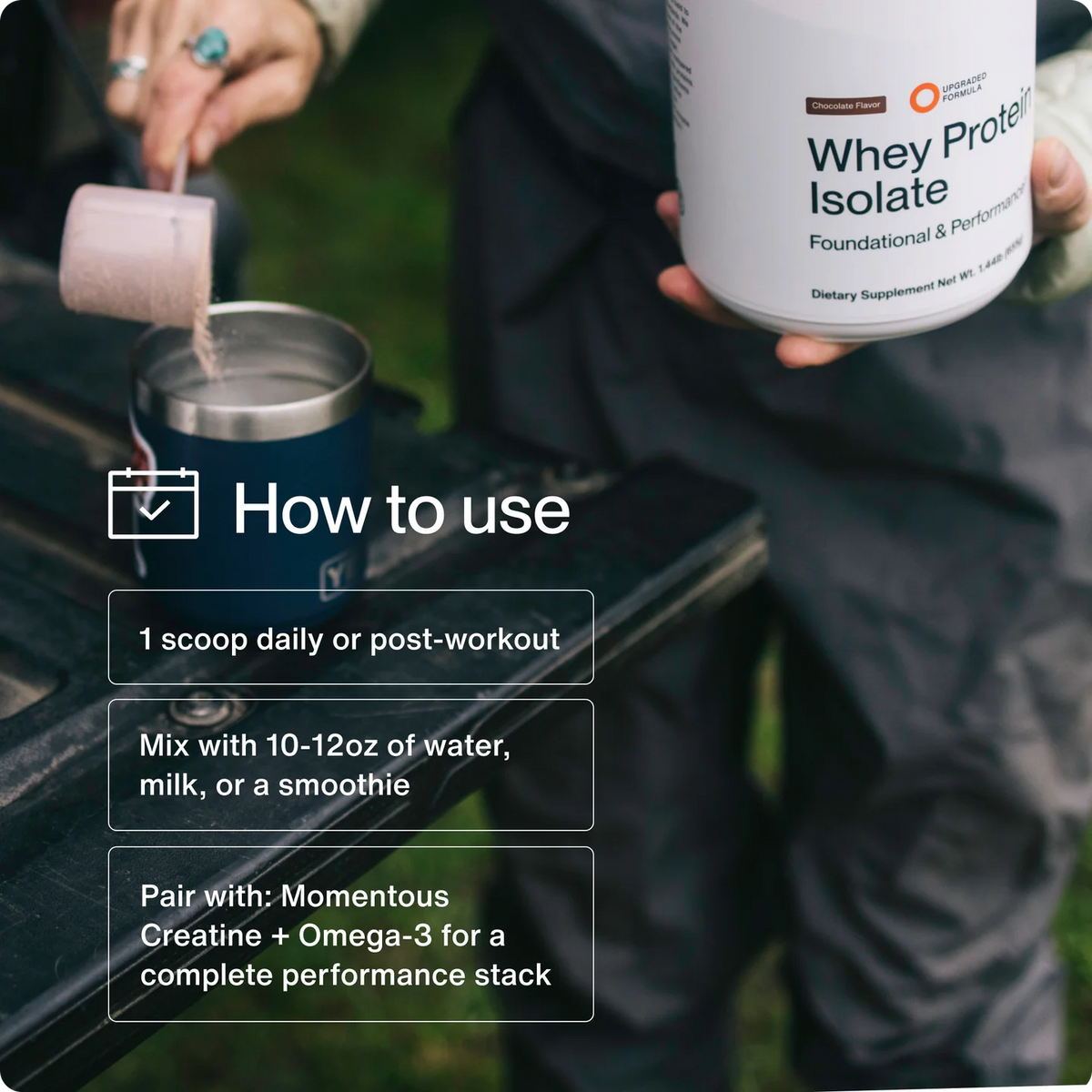 How to use Momentous Grass Fed Whey Protein Isolate
