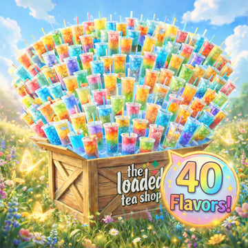 The Loaded Tea Shop Functional Energy Tea Packs 100 Pack Variety Bundle featuring 40 assorted flavors