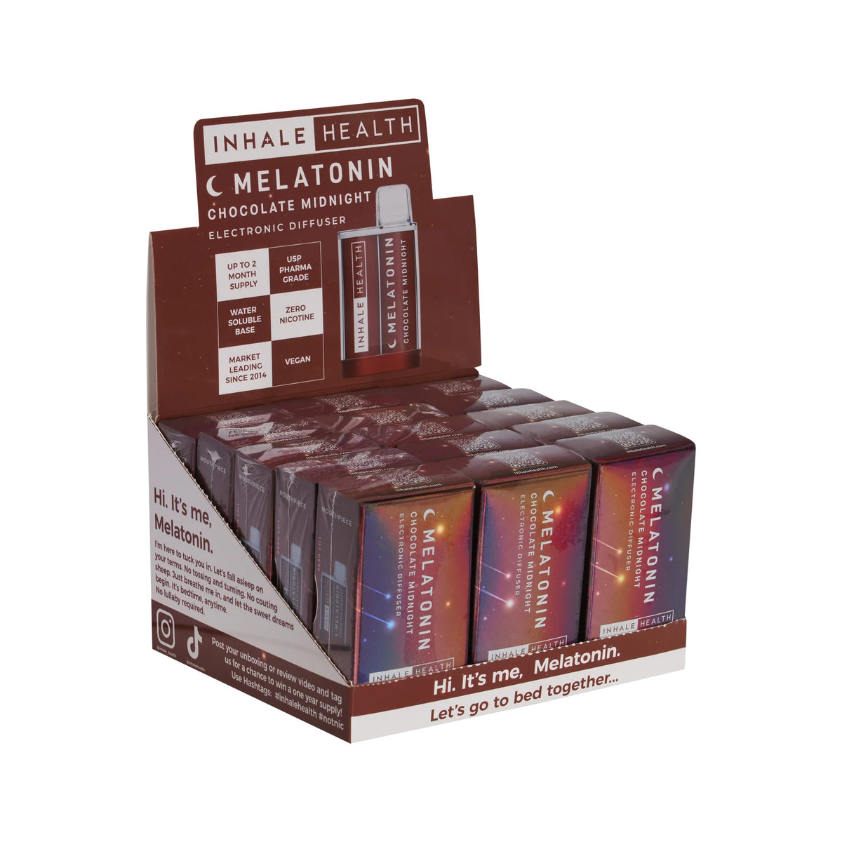 Inhale Health Melatonin Chocolate Midnight inhaler (15 Pack)