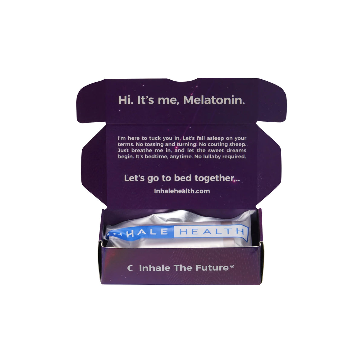 Inhale Health Melatonin Lavender Dream inhaler with opened packaging