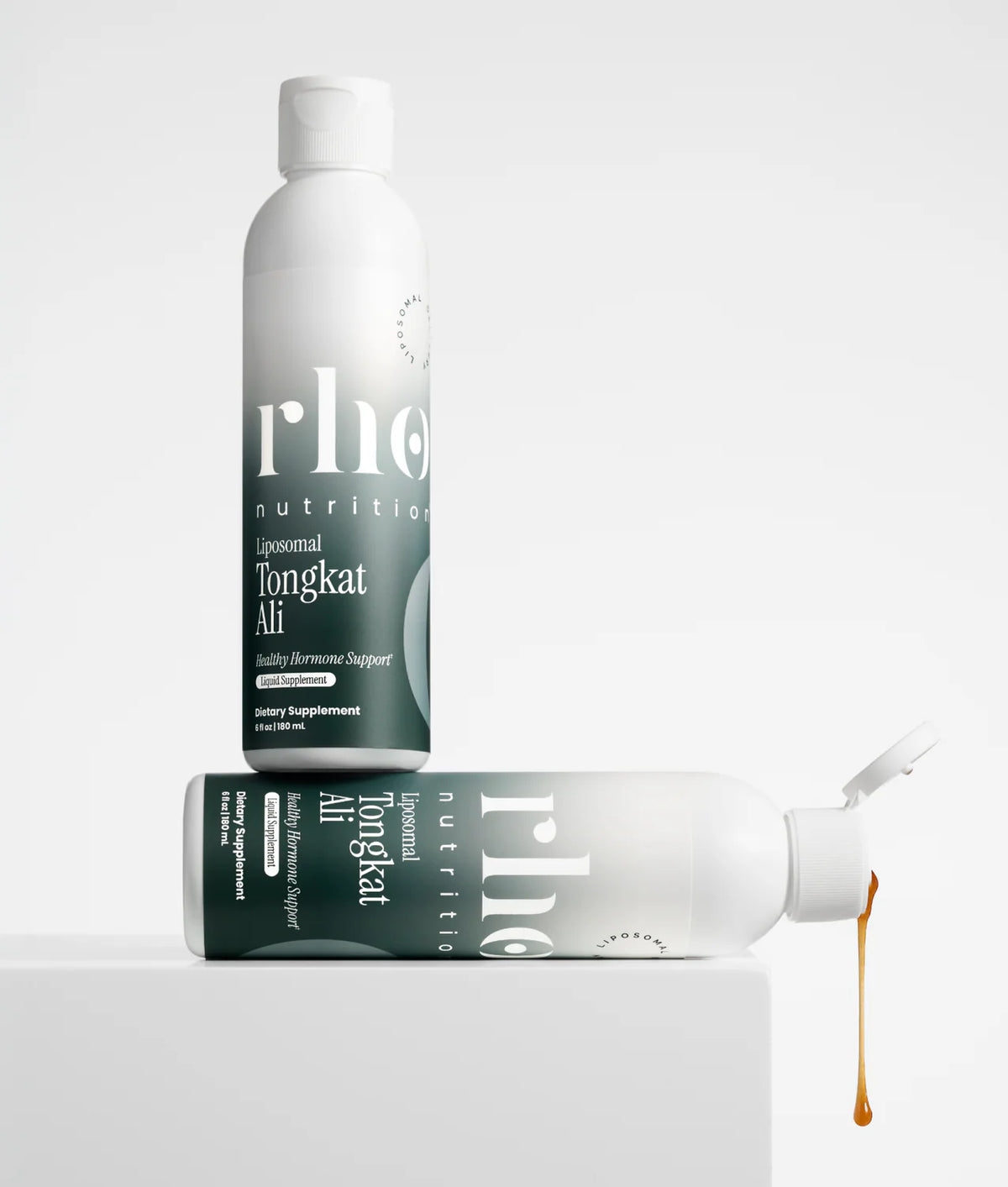 Rho Nutrition Liposomal Tongkat Ali bottle with premium liquid supplement packaging
