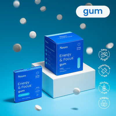 Neuro Extra Strength Energy & Focus™ Gum (Peppermint)