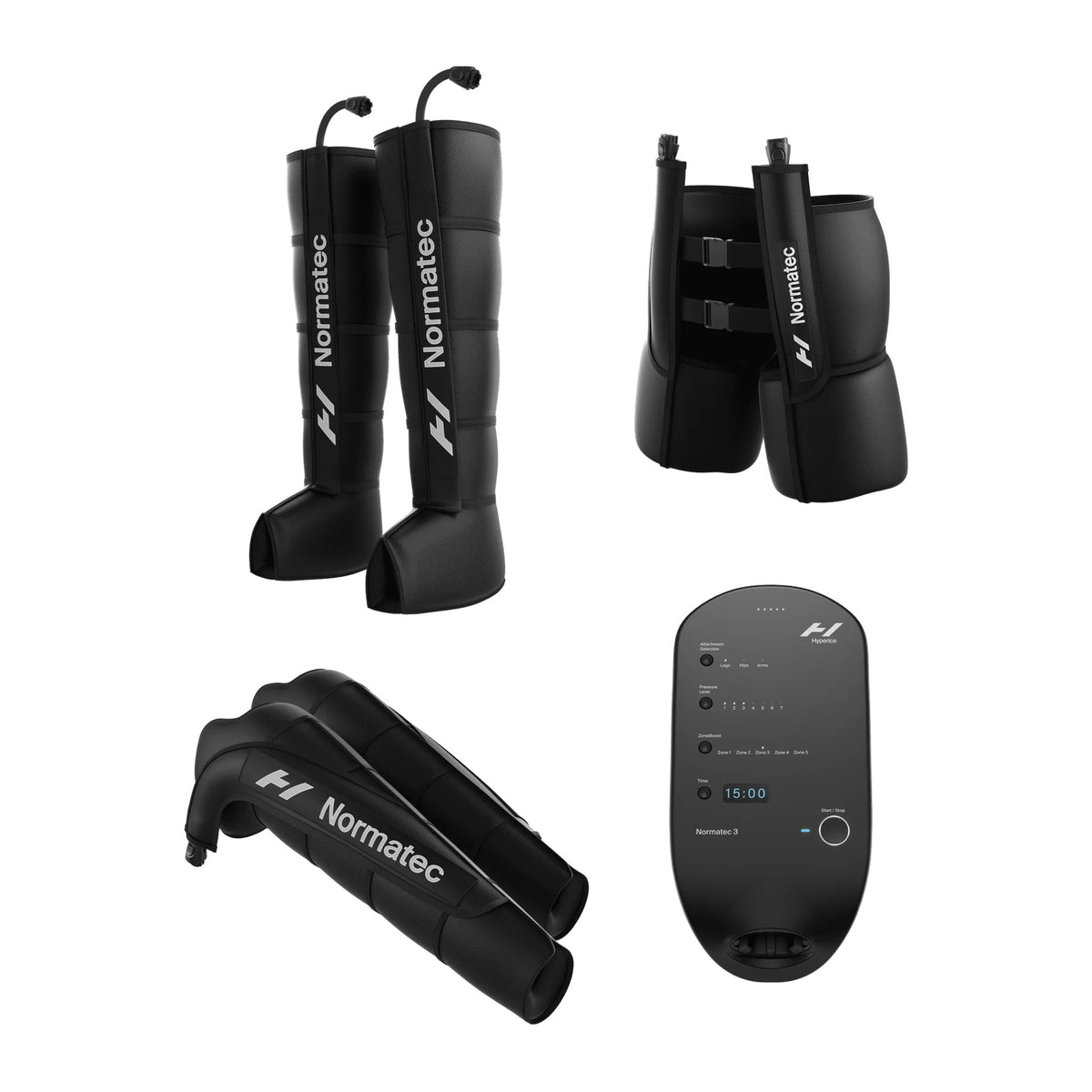 Hyperice Normatec 3 full body recovery system with leg, arm and hip attachments