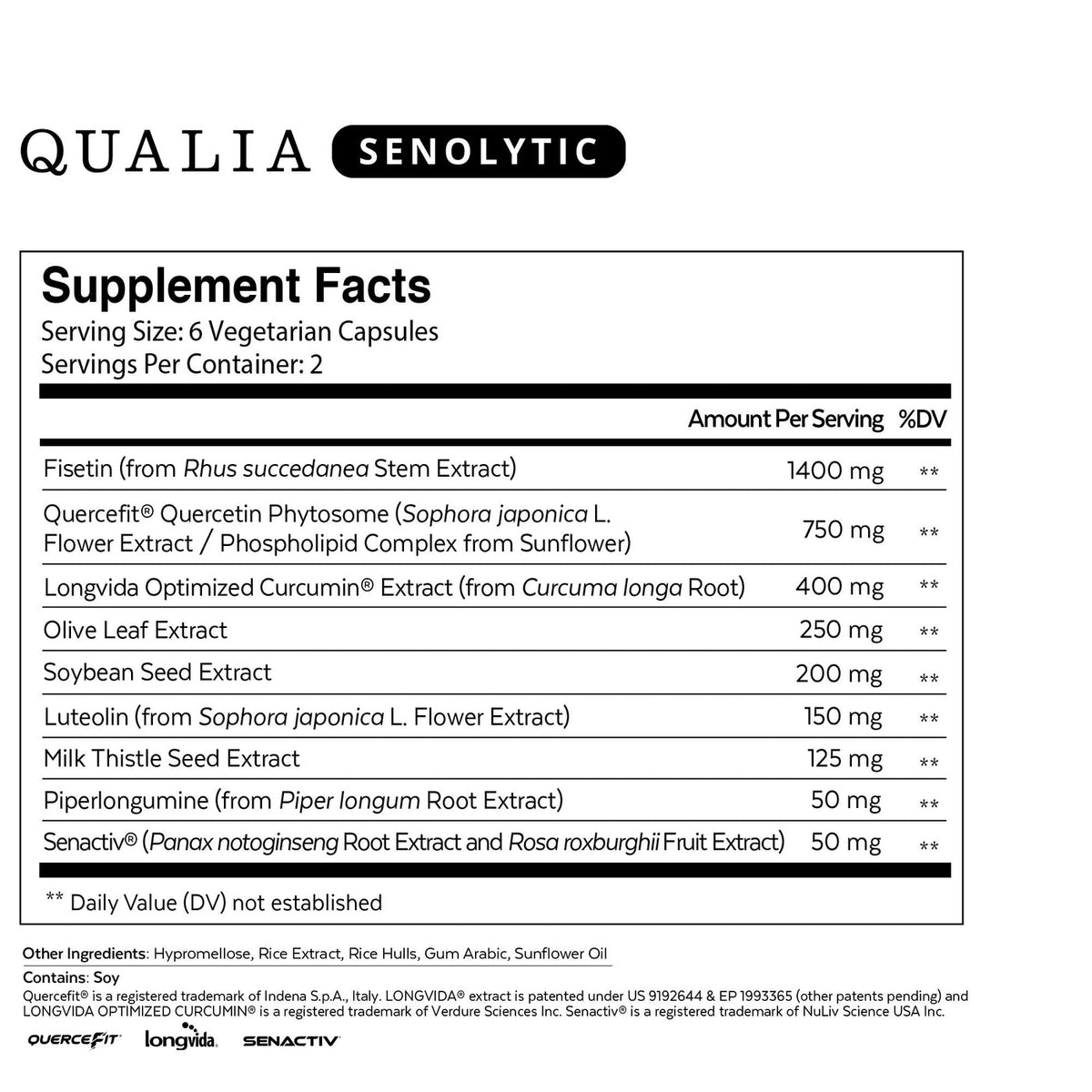 Qualia Senolytic Supplement for Cellular Health