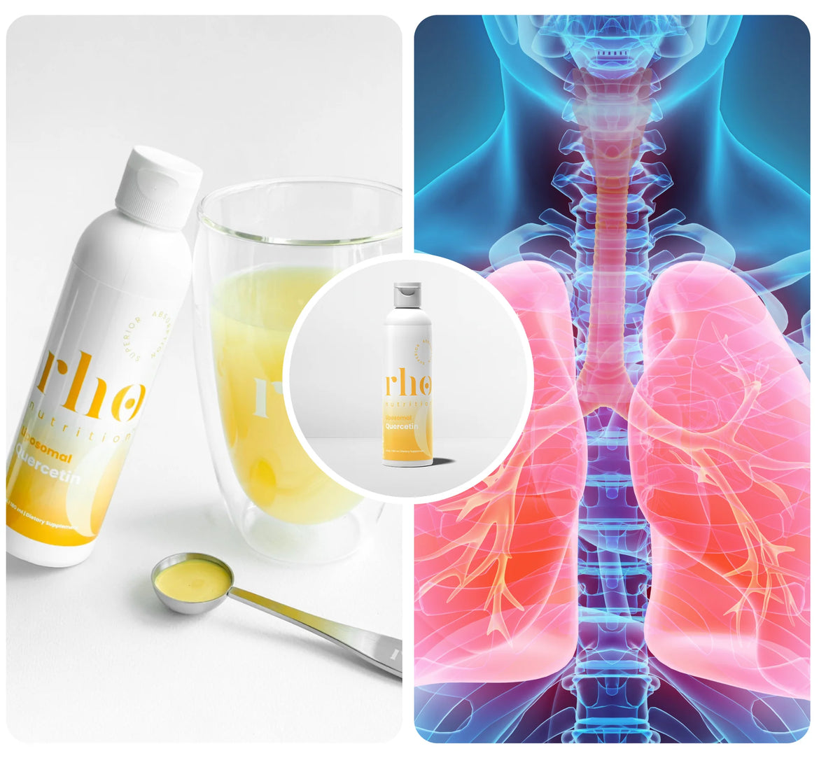 Rho Nutrition Liposomal Quercetin with respiratory health and immune support