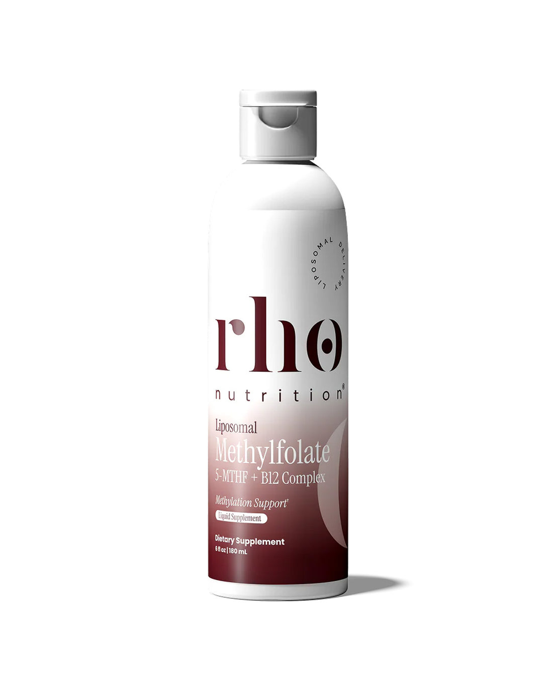 Rho Nutrition Liposomal Methylfolate 5-MTHF + B12 Complex 30 Servings Liquid Supplement