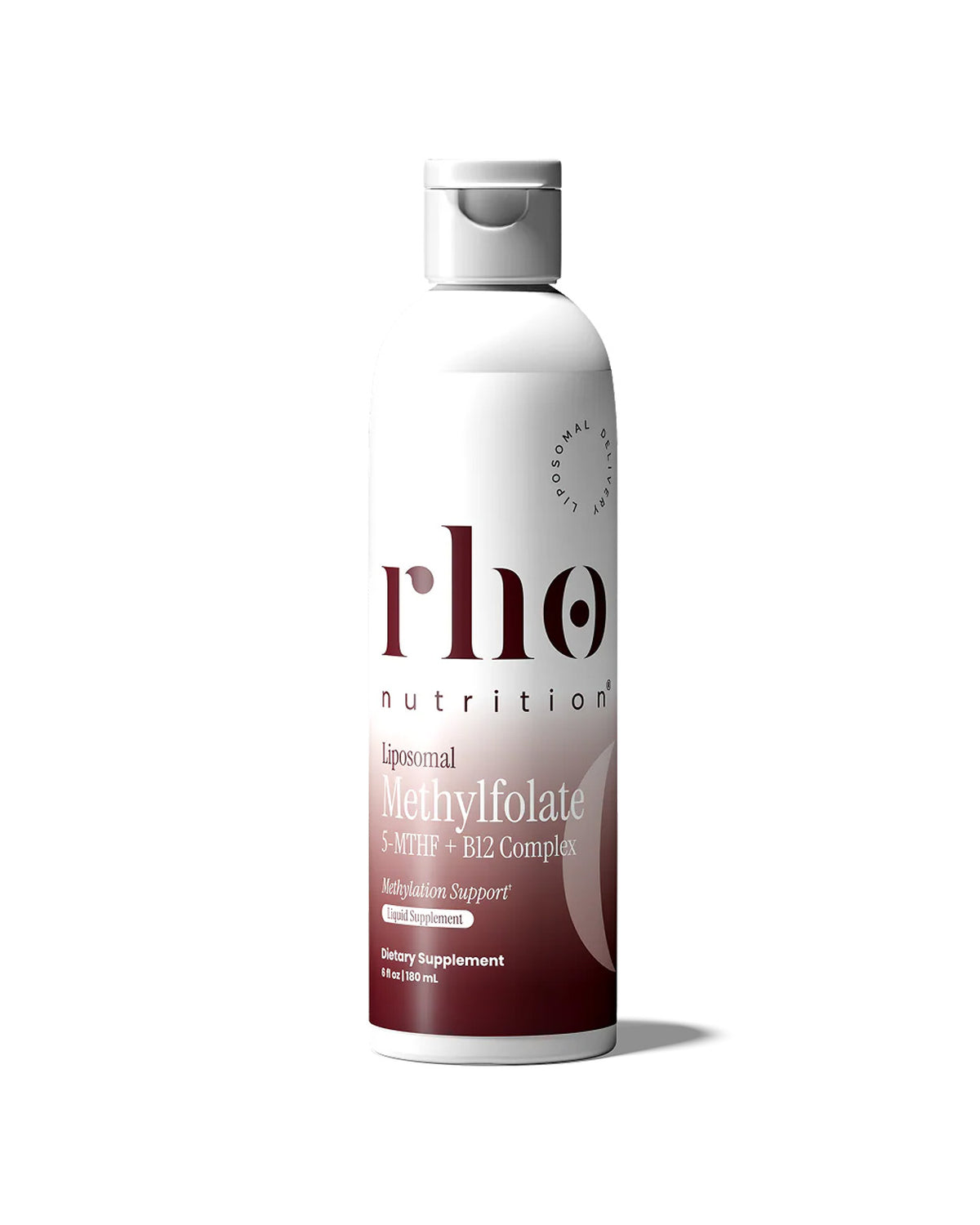Rho Nutrition Liposomal Methylfolate 5-MTHF + B12 Complex 30 Servings Liquid Supplement