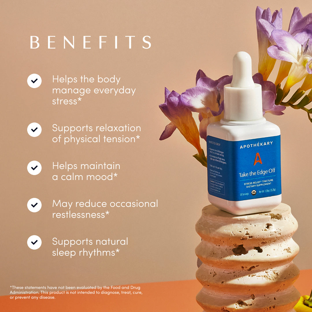 Apothékary Take the Edge Off® Anytime Calm Liquid Herbal Drops