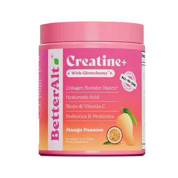 BetterAlt Creatine+ with Glowchemy™ - All in One Formula for Women (Mango Passion)