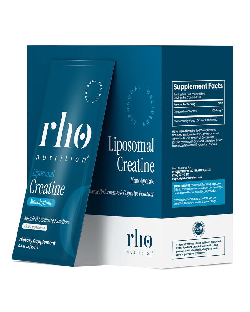 Rho Nutrition Liposomal Creatine Monohydrate Travel Packs - 30 Single Serving Packets