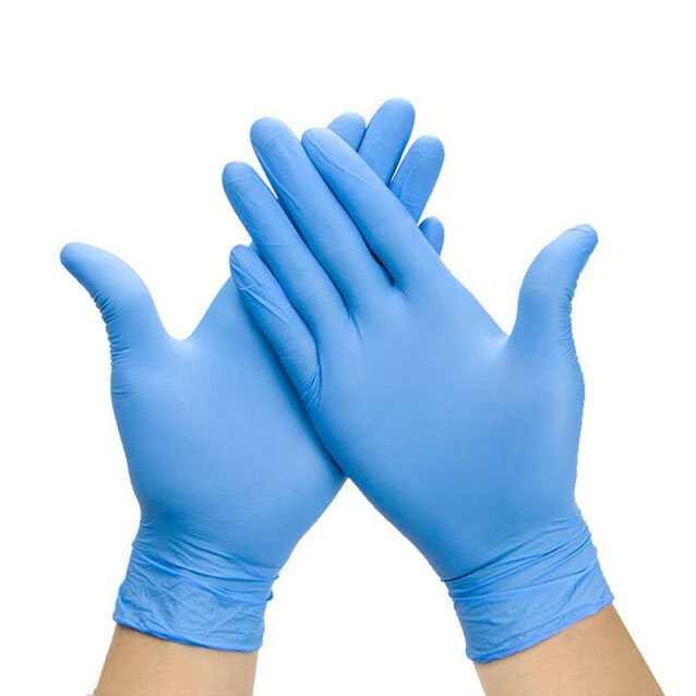 Diamond Gloves IF46 Industrial Powder Free Blue Vinyl Gloves