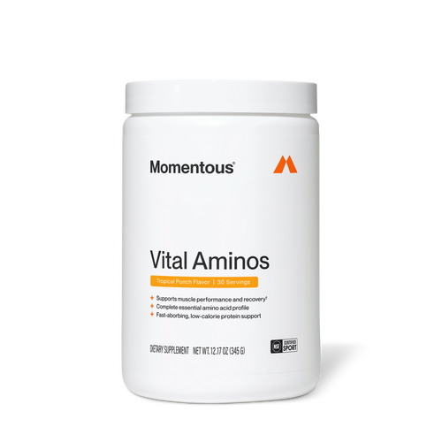 Momentous Vital Aminos Essential Amino Acids | Tropical Punch, 30 Servings
