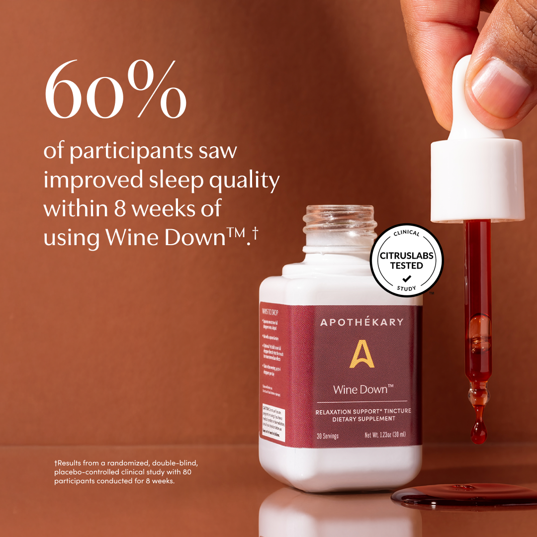 Apothékary Wine Down™ Evening Calm Liquid Herbal Drops