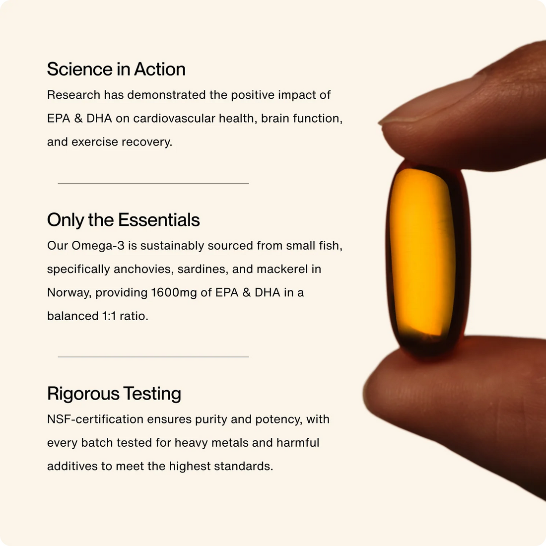Momentous Omega-3 Softgel Capsules 5 Day Travel Pack NSF Certified Fish Oil