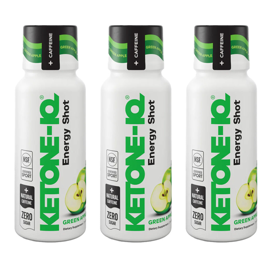 Ketone-IQ +Caffeine High Performance Energy Shot (Green Apple)